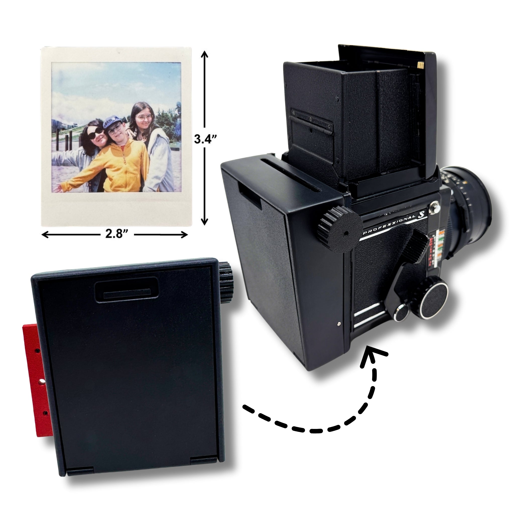 Instant Film Back for Mamiya RB67 (compatible with Instax SQUARE