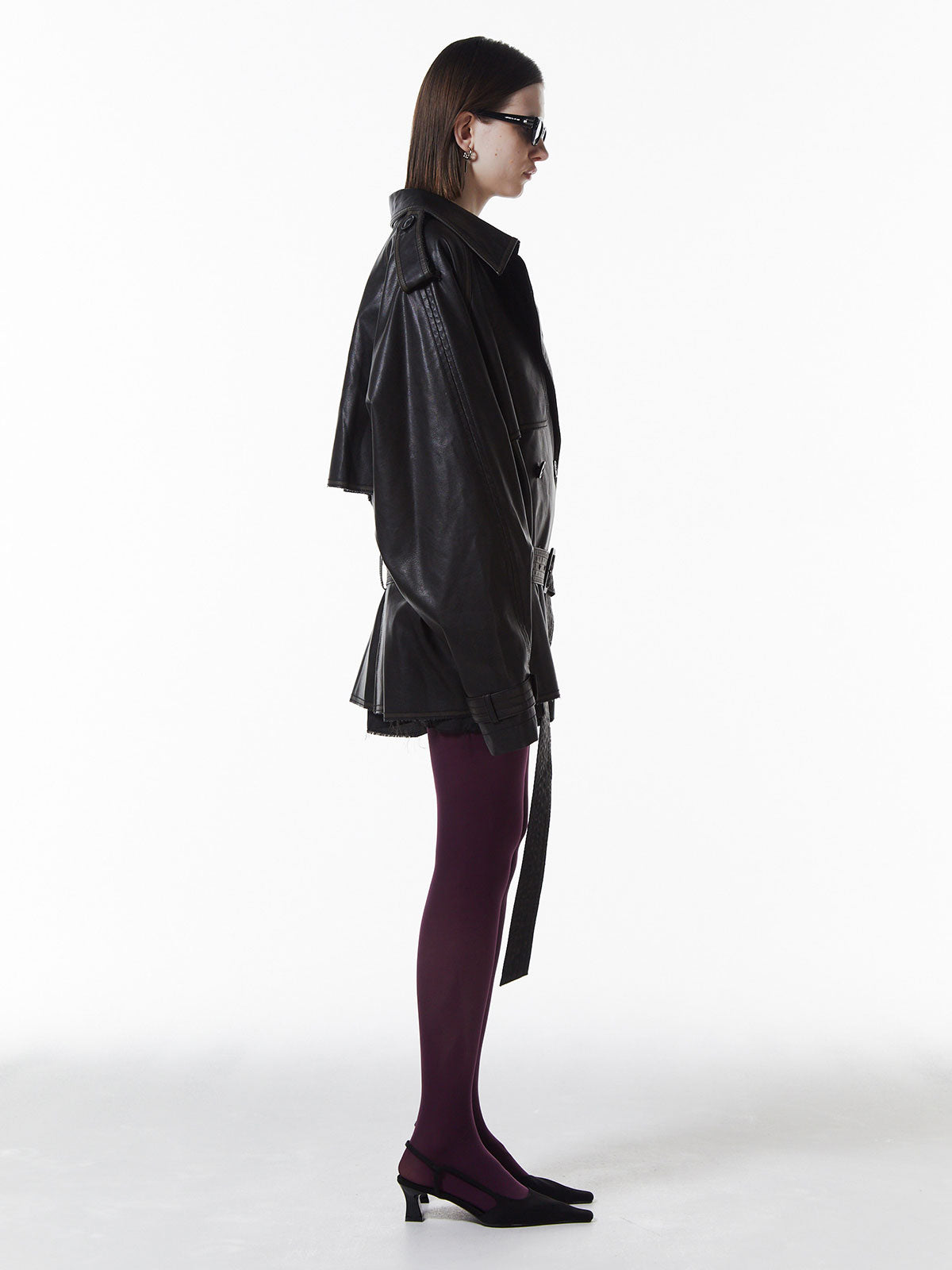 FAUX LEATHER TRENCH JACKET – JOSEMOON