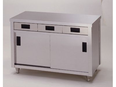 作業台片面引出し引き違い戸