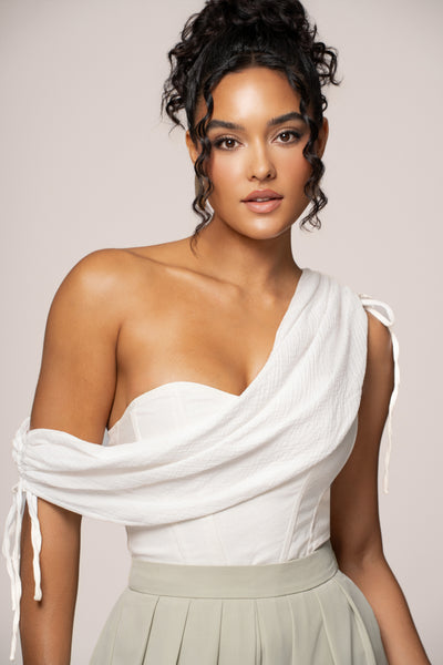 Off-White New Obsession Draped Top