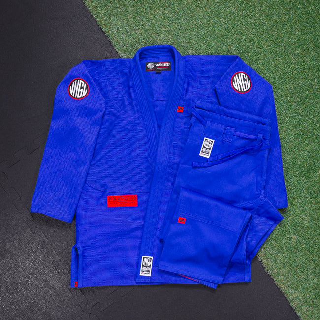 Raider Blue GI - BJJ GI - Brazilian Jiu Jitsu Kimono – JNGL Athletico