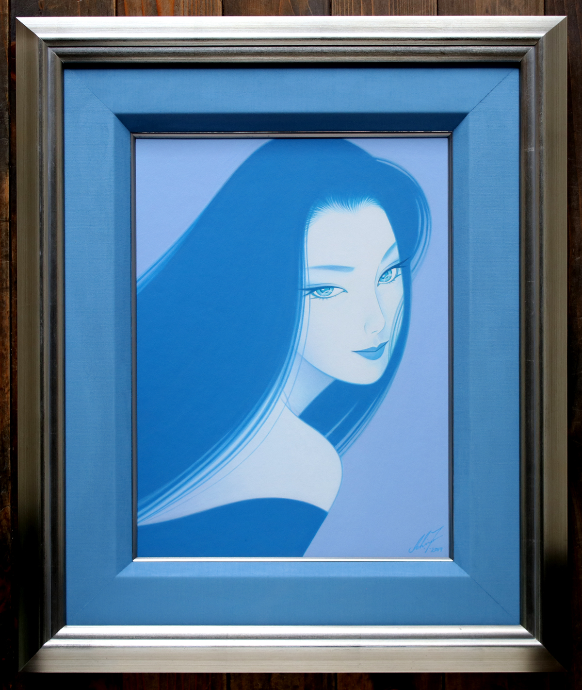 鶴田一郎・原画「ブルー・レディ」 | J-spirit gallery KYOTO