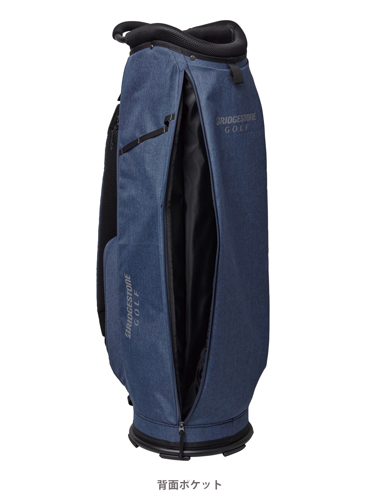 無料名入れサービス】 軽量アルミフレームモデル キャディバッグ(NA(紺