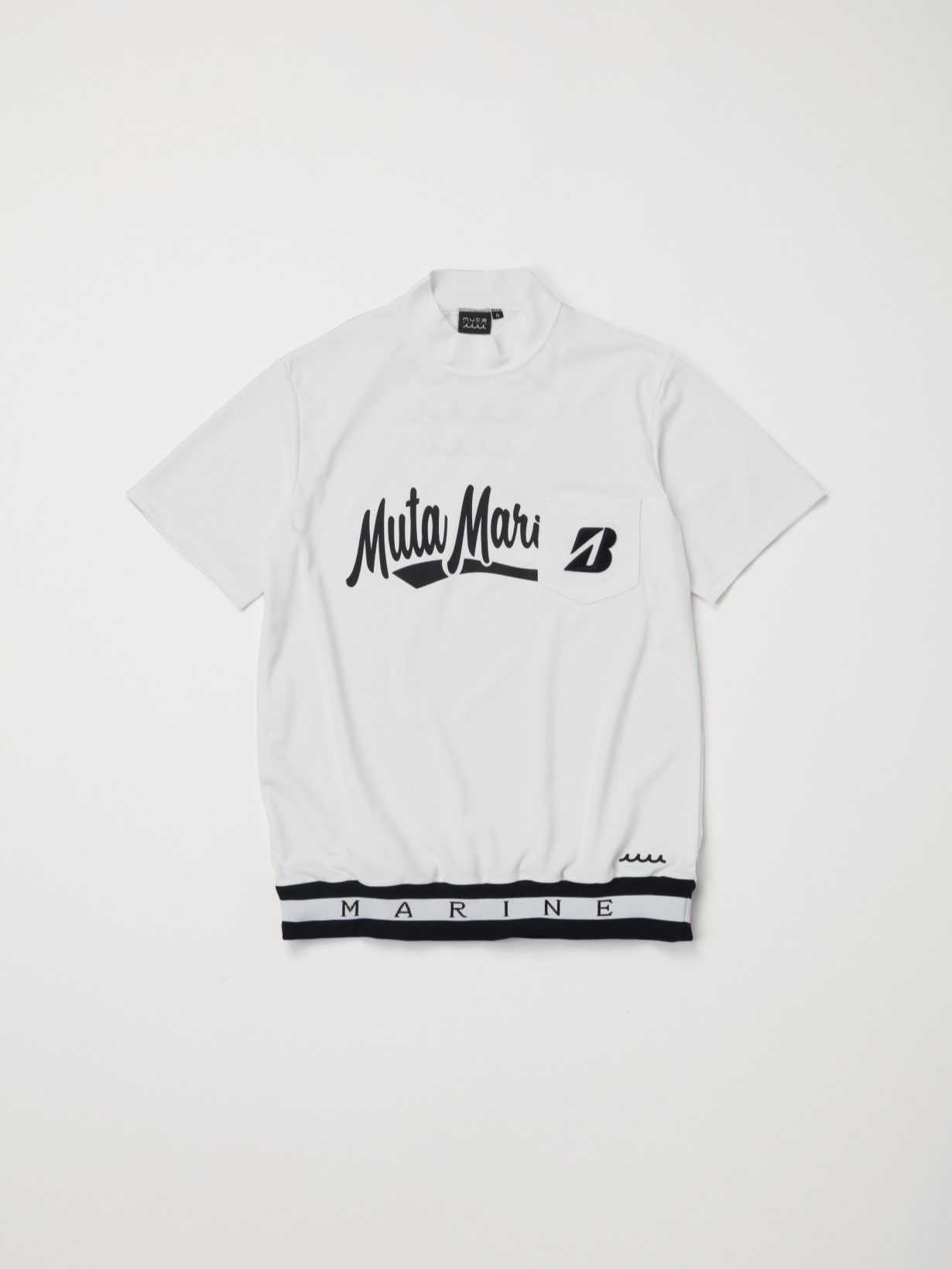 muta MARINE GOLF コラボウエア モックネックシャツ(4(S) NA(ネイビー