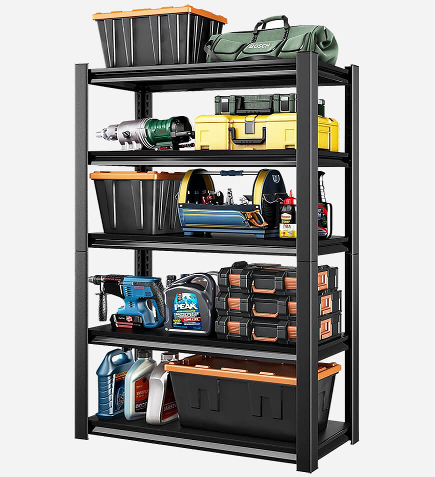 85x36x13インチ✨ポータブルガレージ収納ボックスラック✨金属展示棚