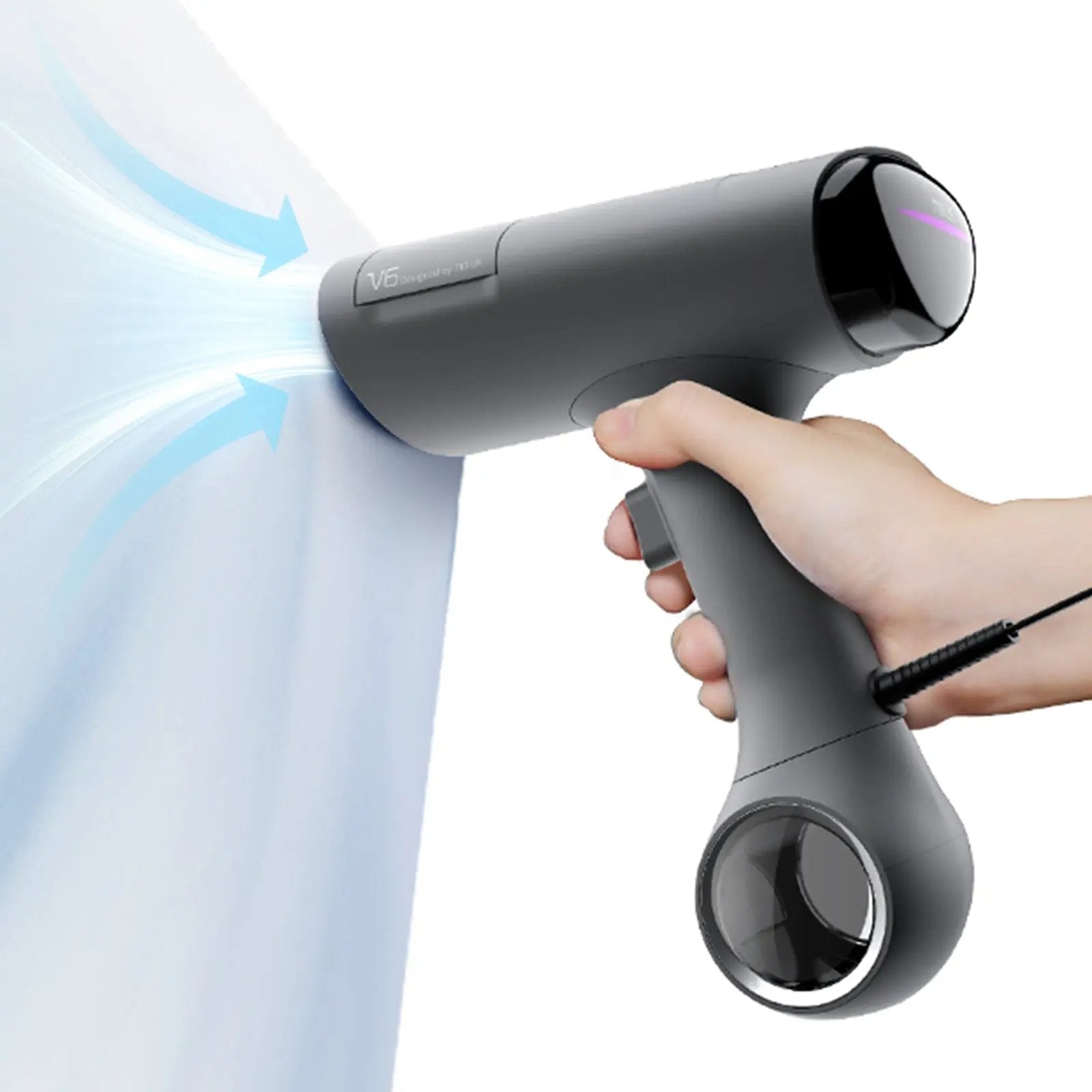 Morus V6吸着式衣類スチーマー 20秒即熱 片手操作 3段吸着力調整 脱臭