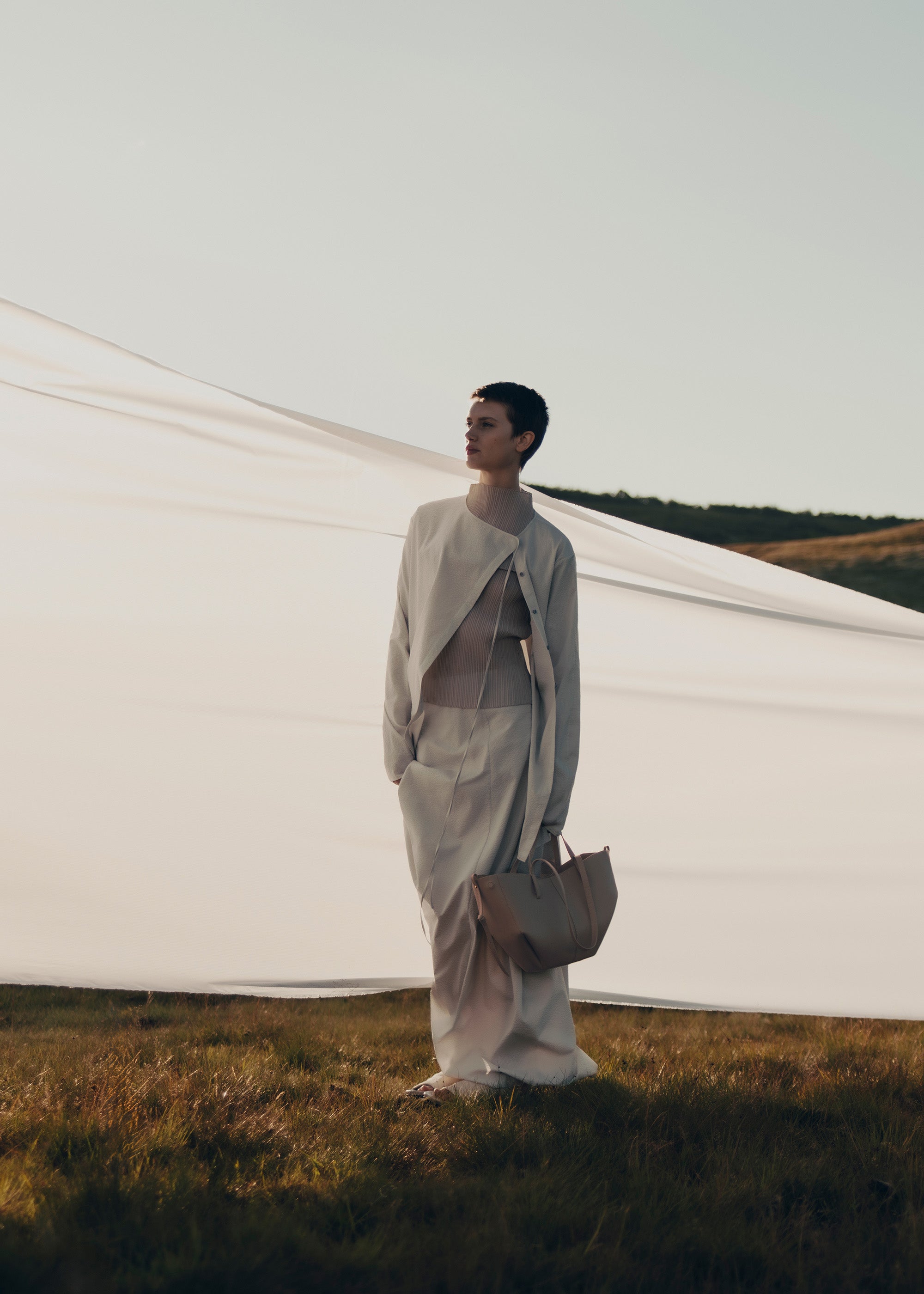 Polène | バッグ - Cyme Mini - トープ テクスチャード