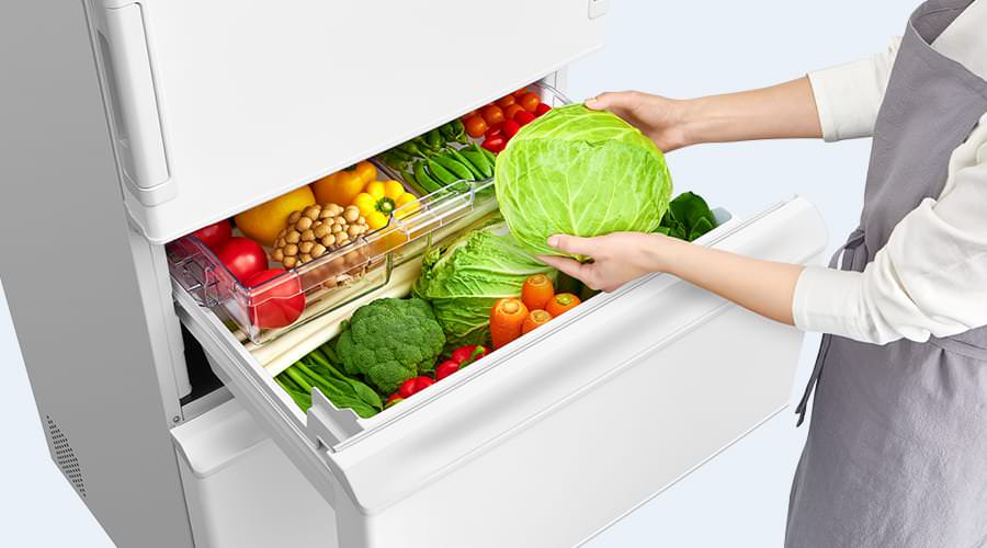 野菜室 | SJ-PW37P | 冷蔵庫：シャープ