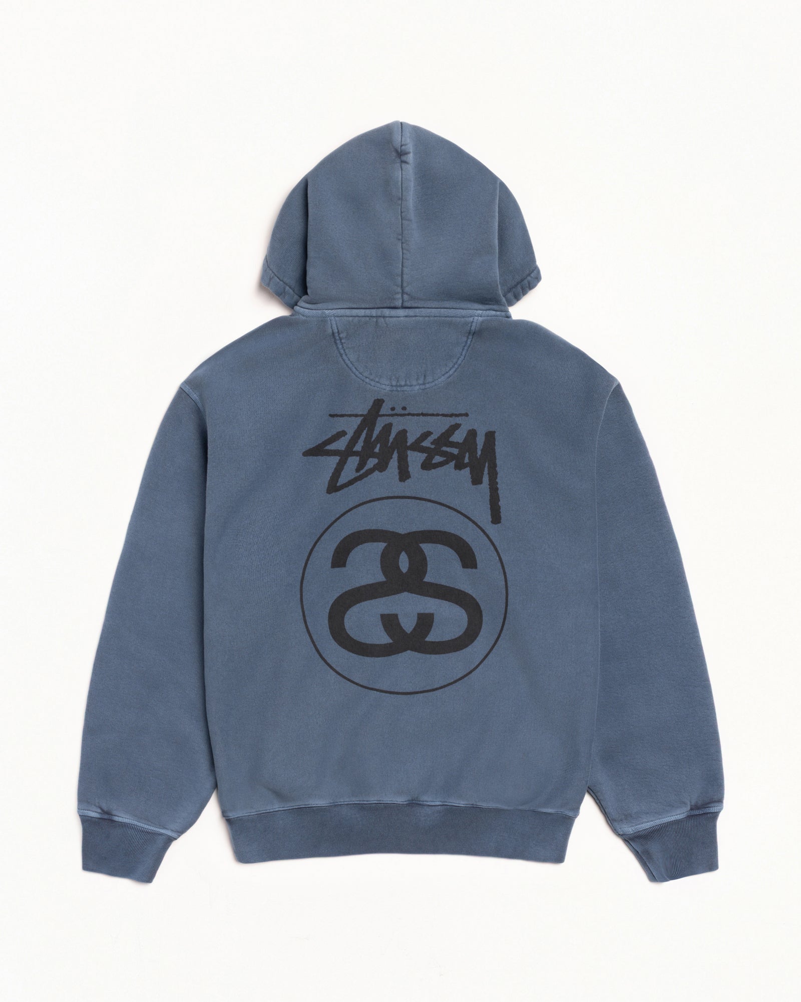 Stock Link Zip Hoodie Pigment Dyed – Navy | Sweats | Stüssy Japan