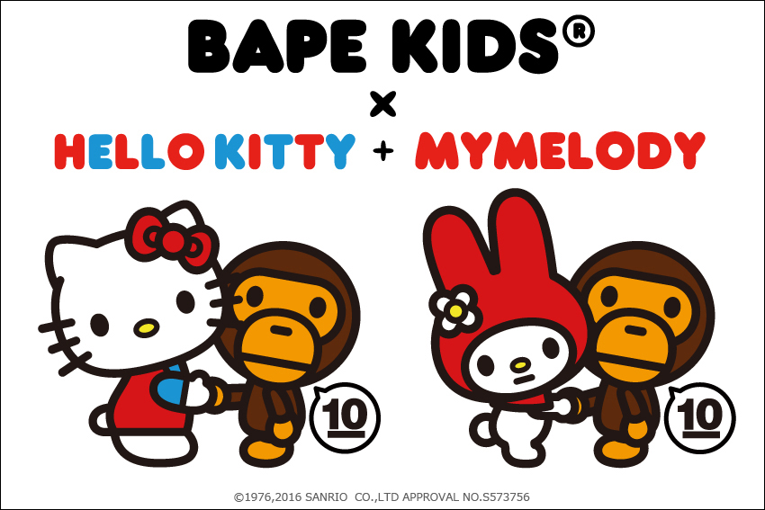 BAPE KIDS® 10TH ANNIVERSARY COLLECTION BAPE KIDS® x HELLO KITTY