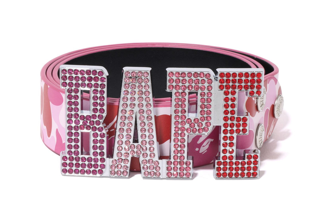 ABC CAMO BAPE LEATHER BELT | bape.com