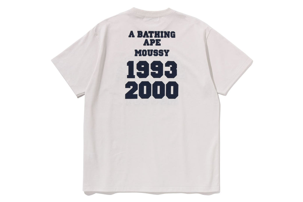 BAPE X MOUSSY 】COLLEGE PATCH TEE | bape.com