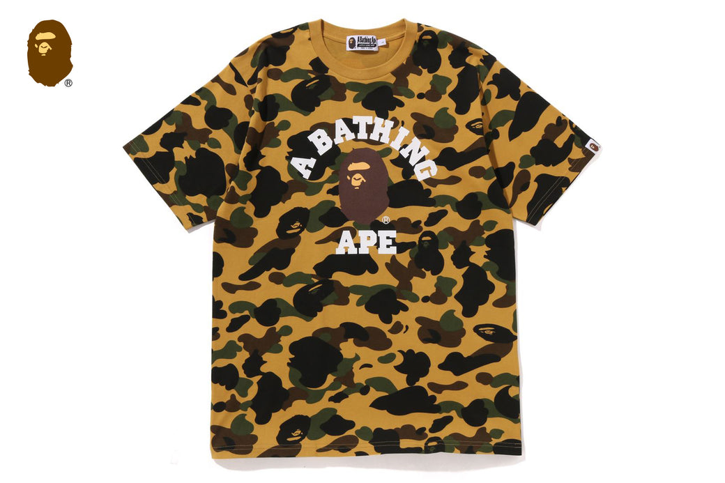 1ST CAMO COLLEGE TEE | bape.com