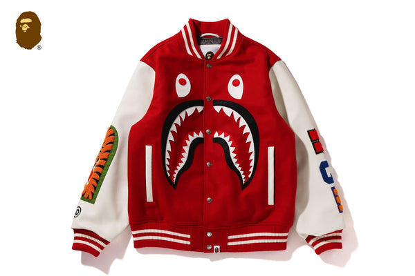SHARK VARSITY JACKET | bape.com