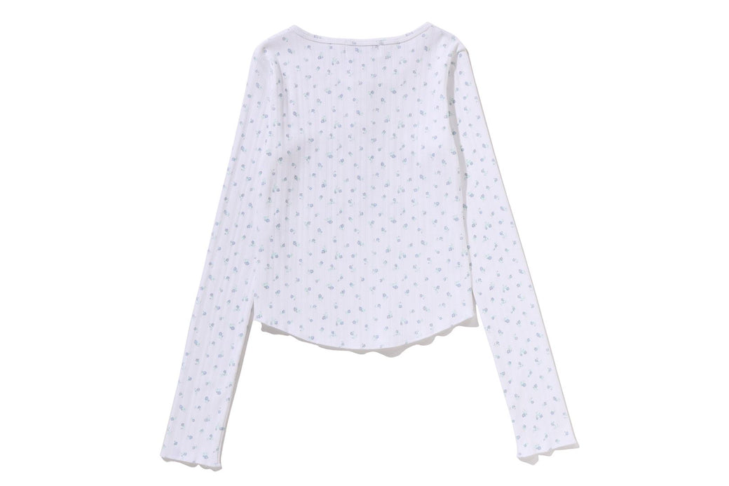 BAPE X MOUSSY 】HENRY NECK L/S TEE | bape.com