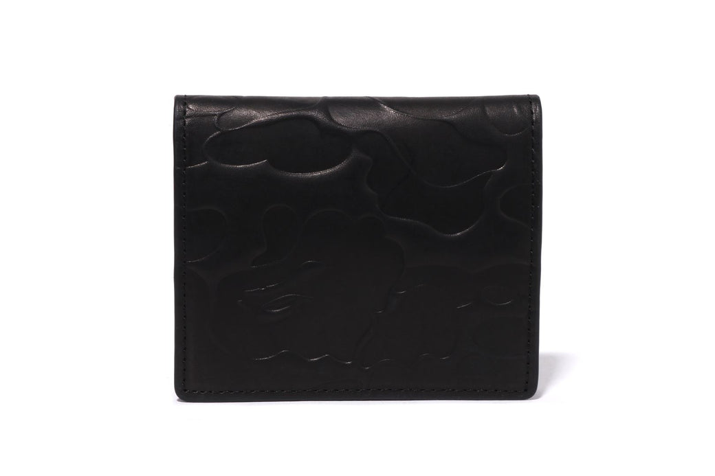 EMBOSSED LEATHER MINI WALLET | bape.com