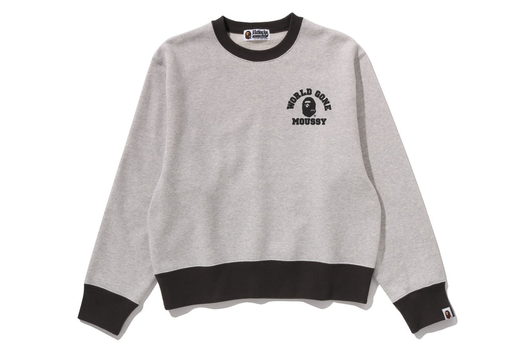BAPE X MOUSSY 】RELAXED FIT CREWNECK | bape.com