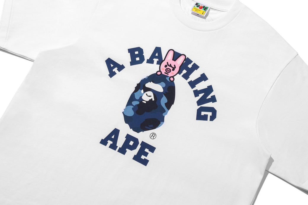 BAPE X STRAY KIDS 】DWAEKKI COLLEGE TEE | bape.com