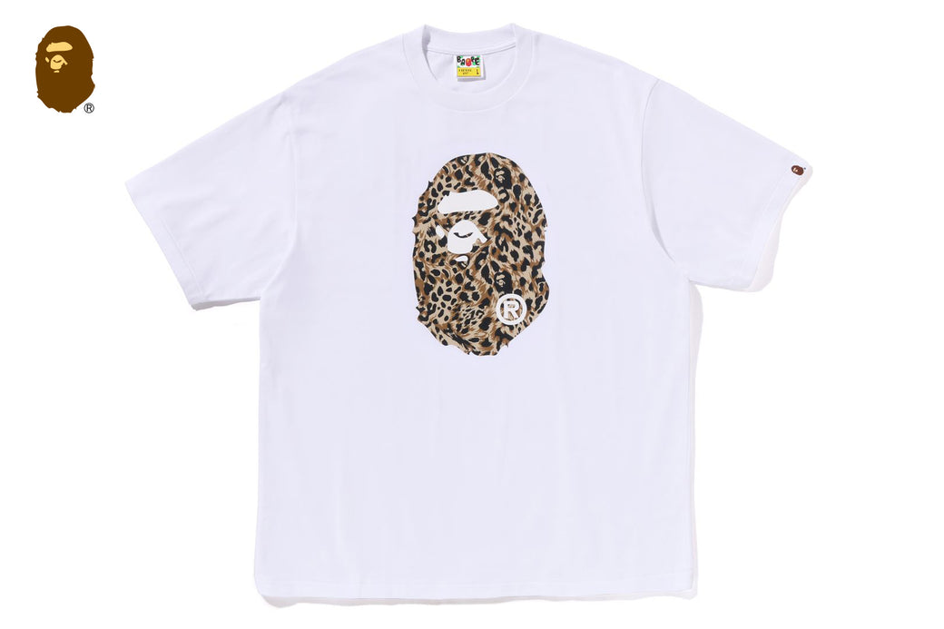 WILD LEOPARD PATTERN APE HEAD RELAXED FIT TEE | bape.com