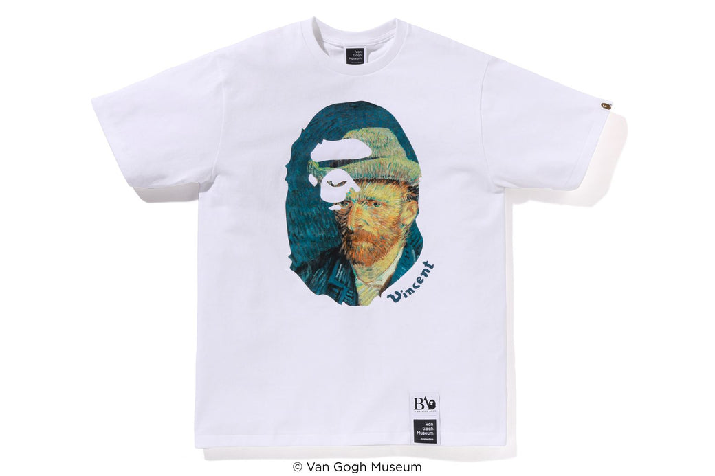 BAPE X VGM 】APE HEAD CANVAS ART TEE | bape.com