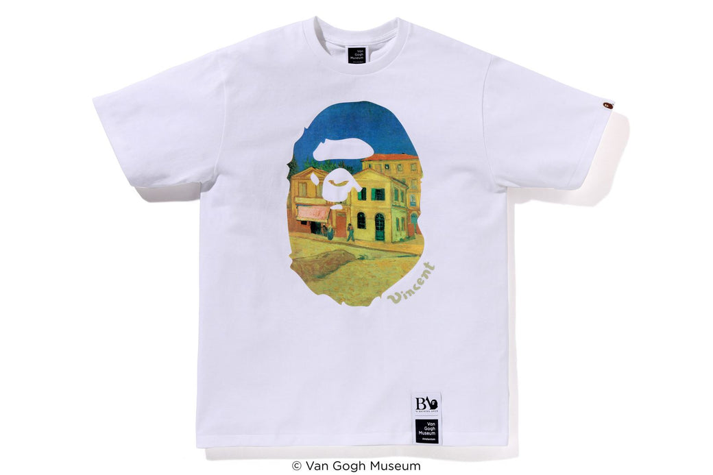 BAPE X VGM 】APE HEAD CANVAS ART TEE | bape.com