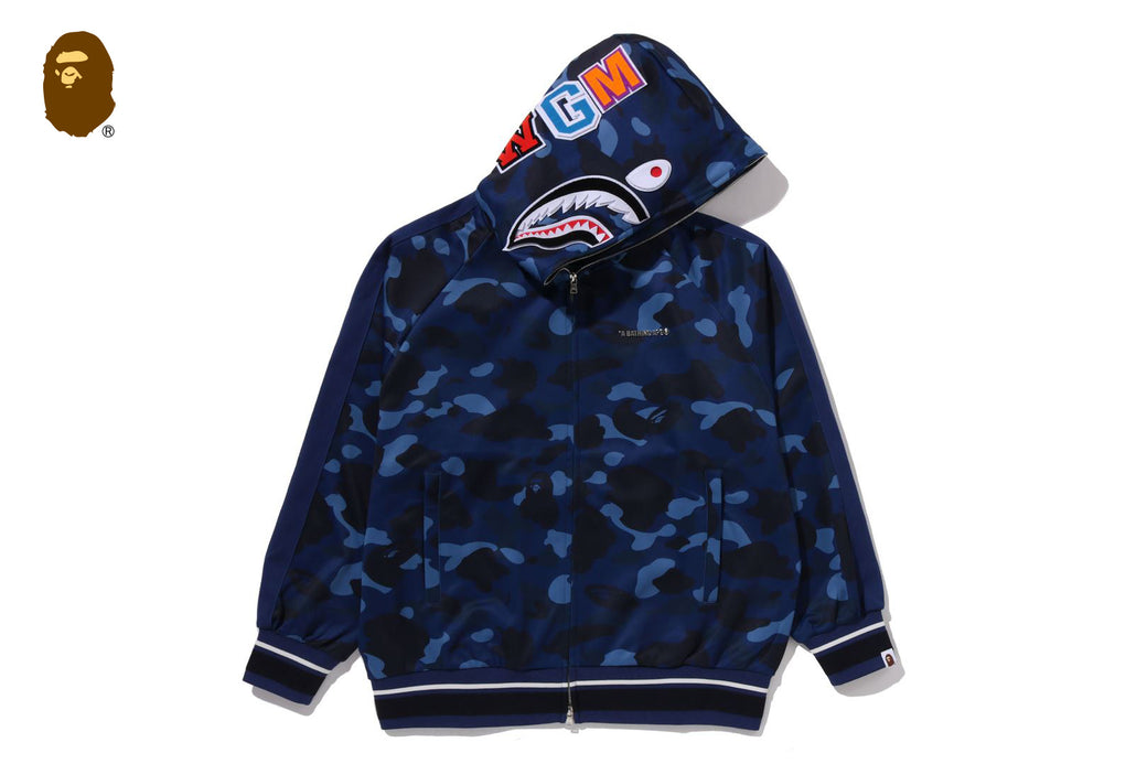 COLOR CAMO SHARK RELAXED FIT HOODIE TRACK JACKET | bape.com