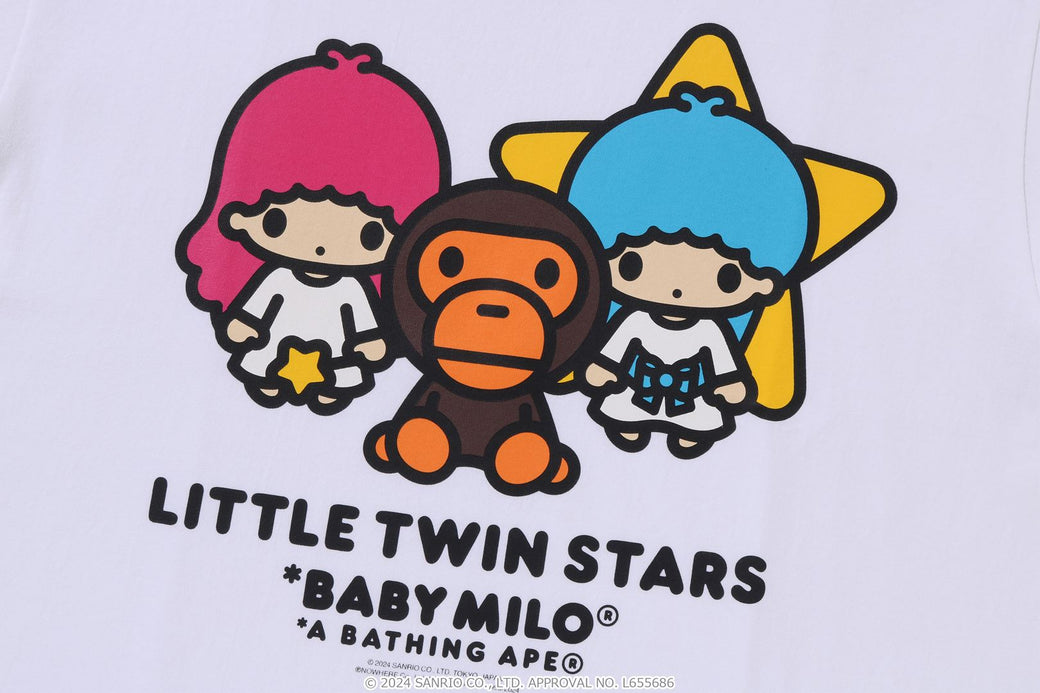 BABY MILO X LITTLE TWIN STARS 】TEE | bape.com