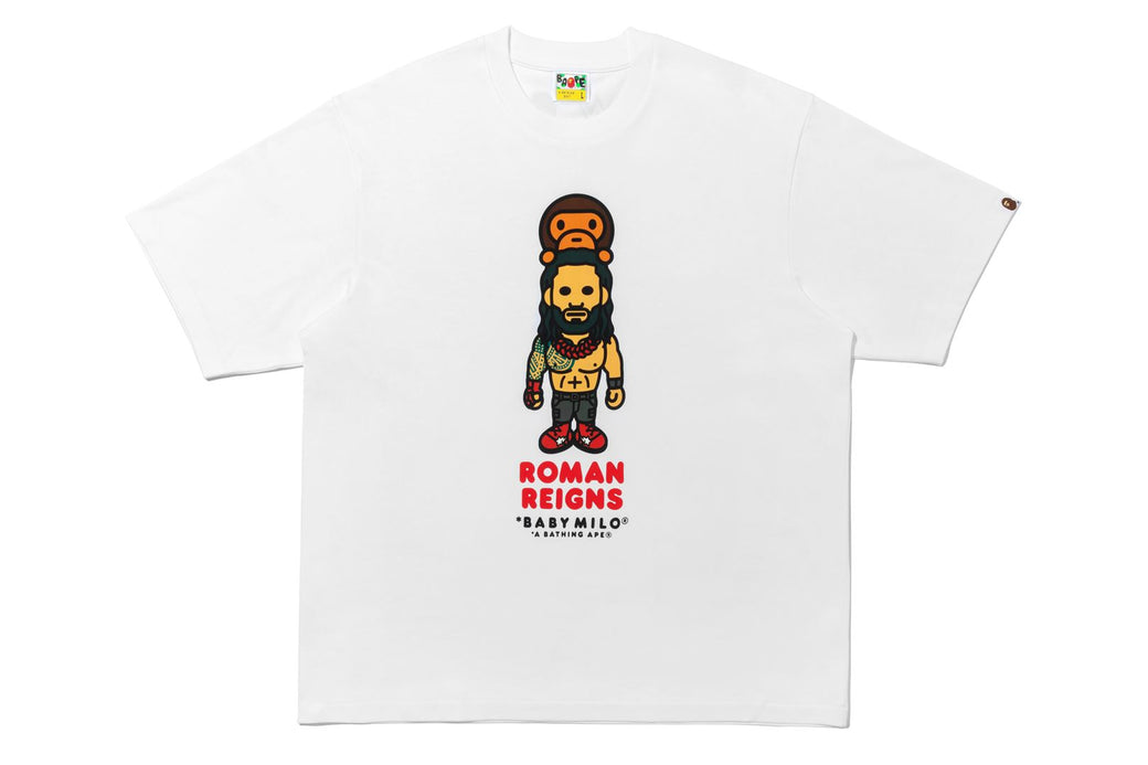 BAPE X WWE 】ROMAN REIGNS BABY MILO RELAXED FIT TEE | bape.com