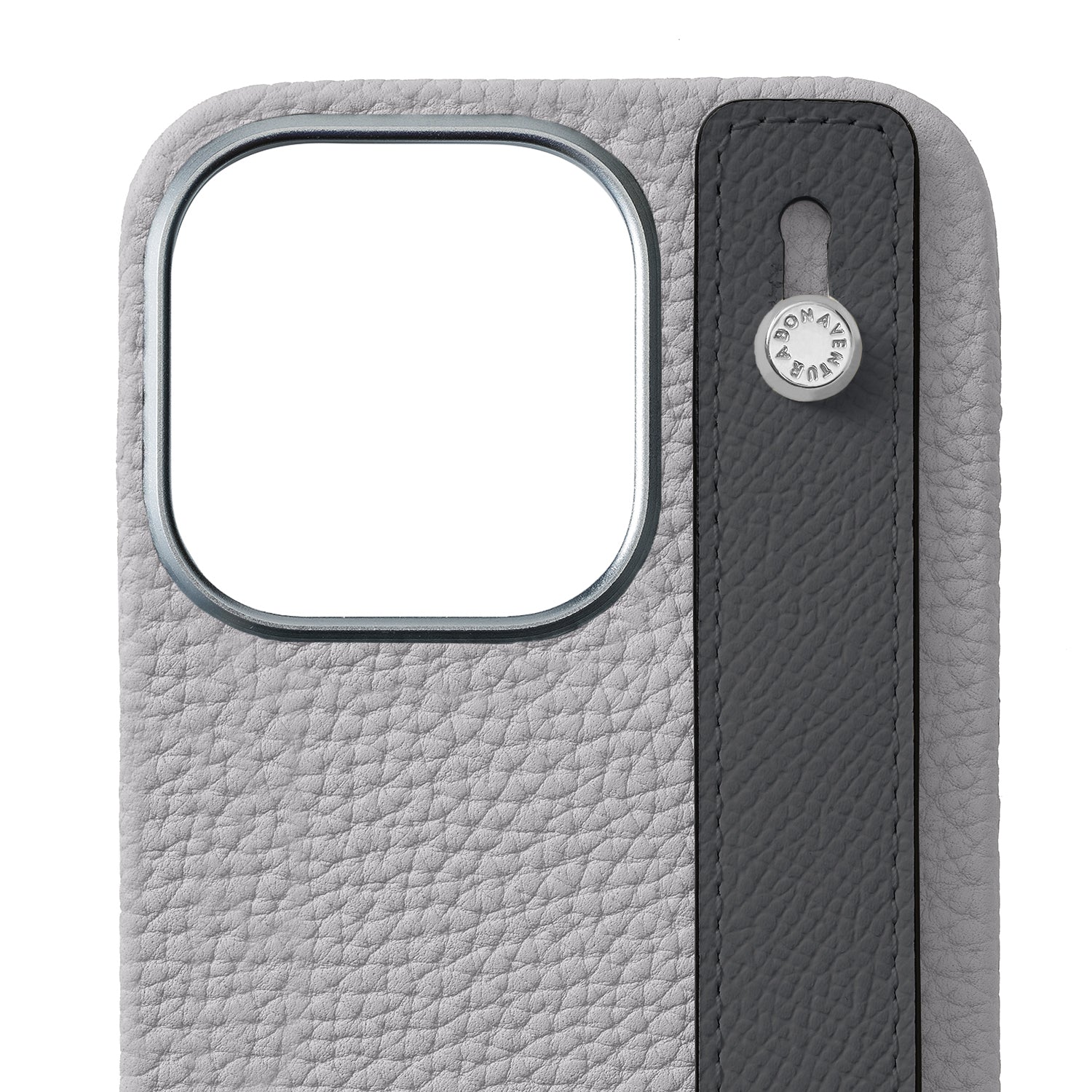 iPhone 15 Pro) ハンドル付き バックカバーケース シュリンクレザー