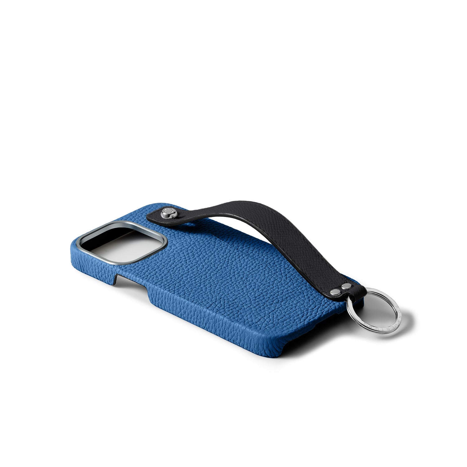 iPhone 15 Pro Max) ハンドル付き バックカバーケース シュリンクレザー