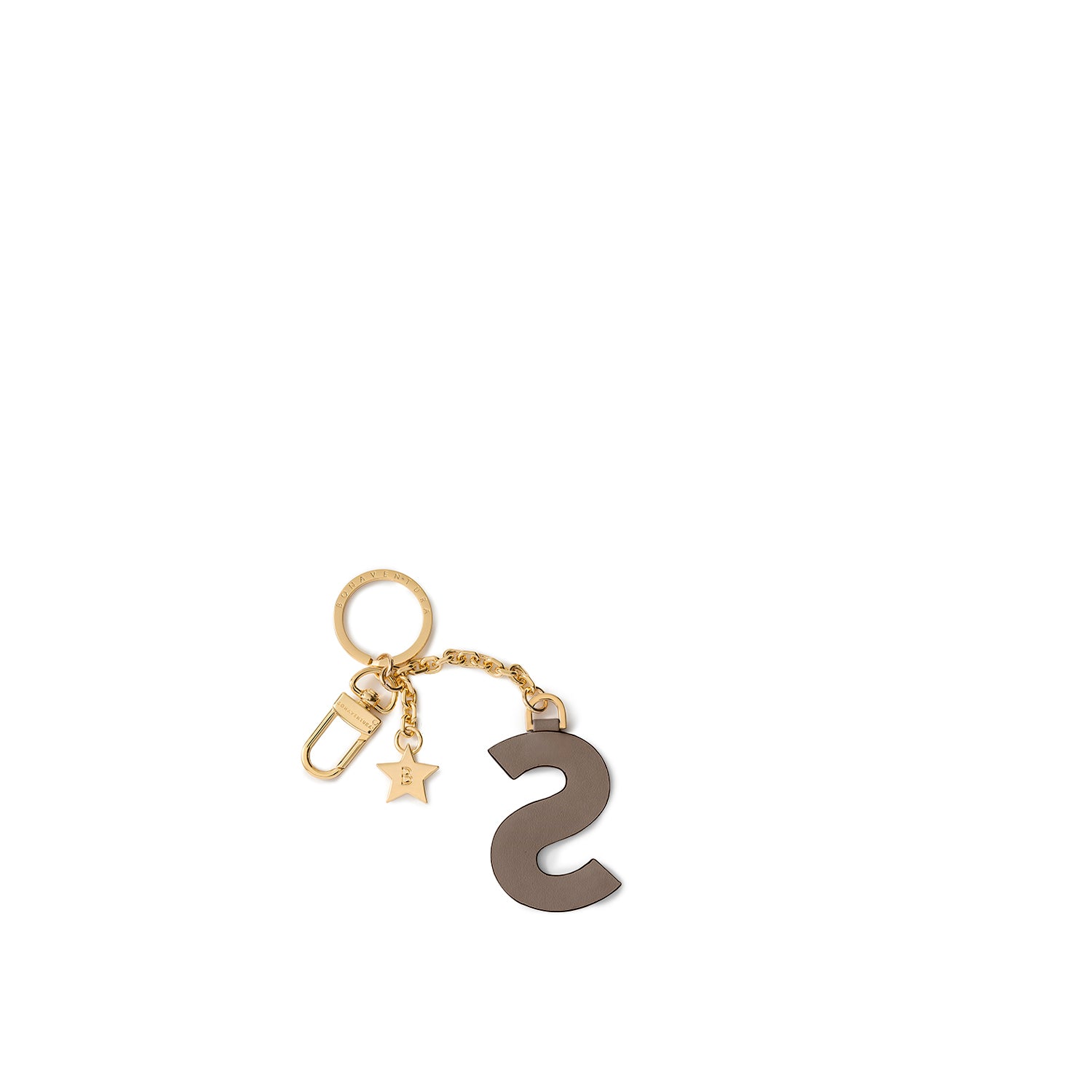 イニシャルチャーム キーホルダー (S)