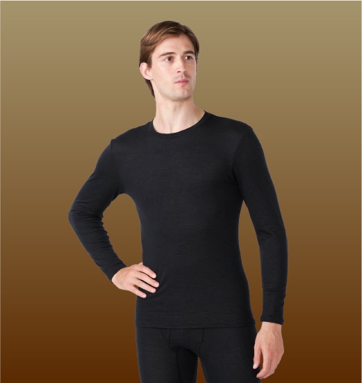 吸湿発熱】ミズノプレミアホットインナー メリノウール×ブレスサーモ