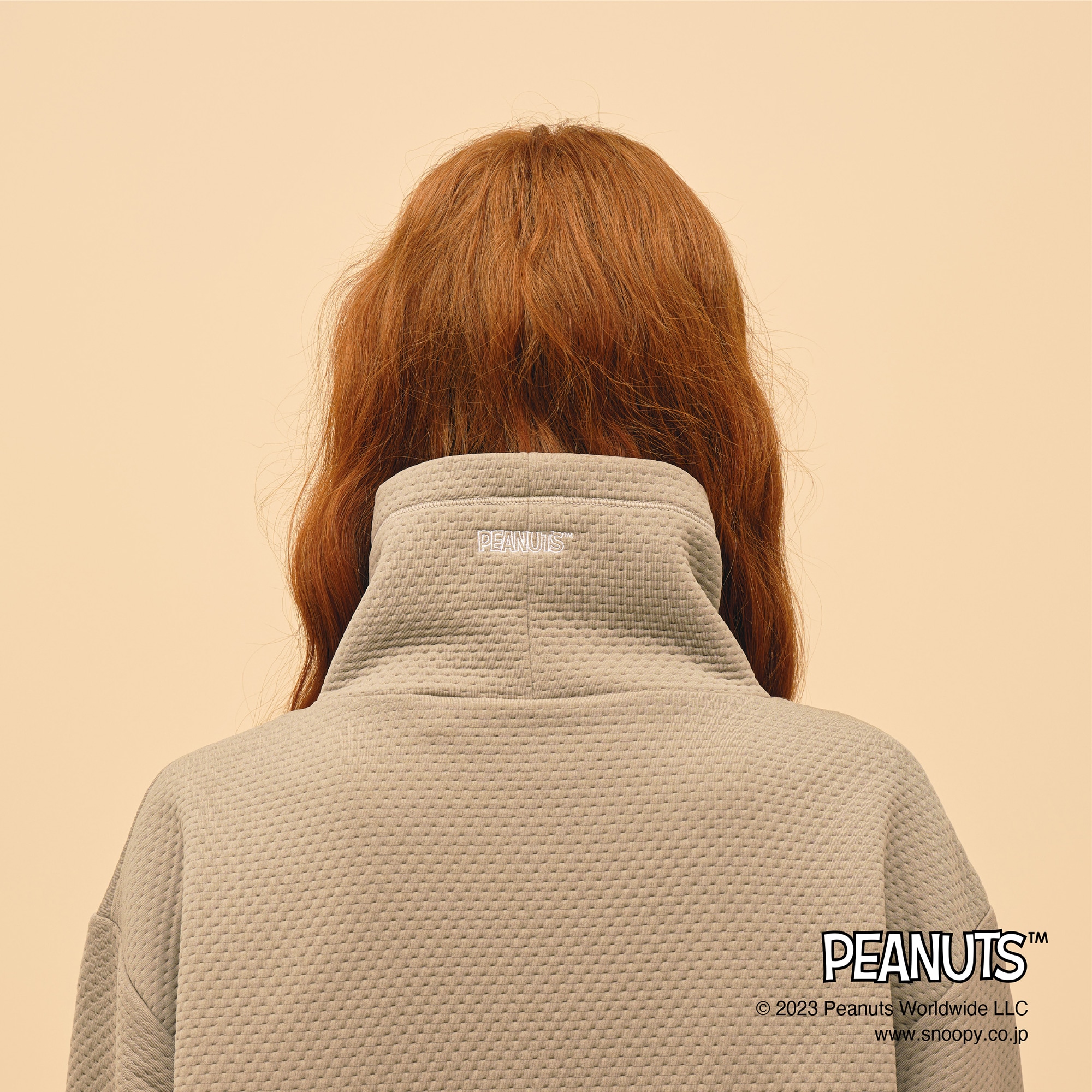 PEANUTS／吸湿発熱】ブレスサーモリップルキルト ハイネックワンピース