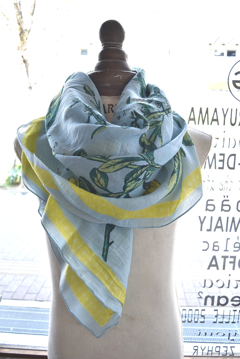 manipuri(マニプリ) 22S/S アンティークフラワー柄大判ストール | 大阪