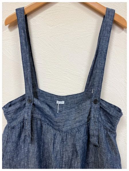 ichi(イチ） 210128 リネンデニムサロペット サロペット デニム
