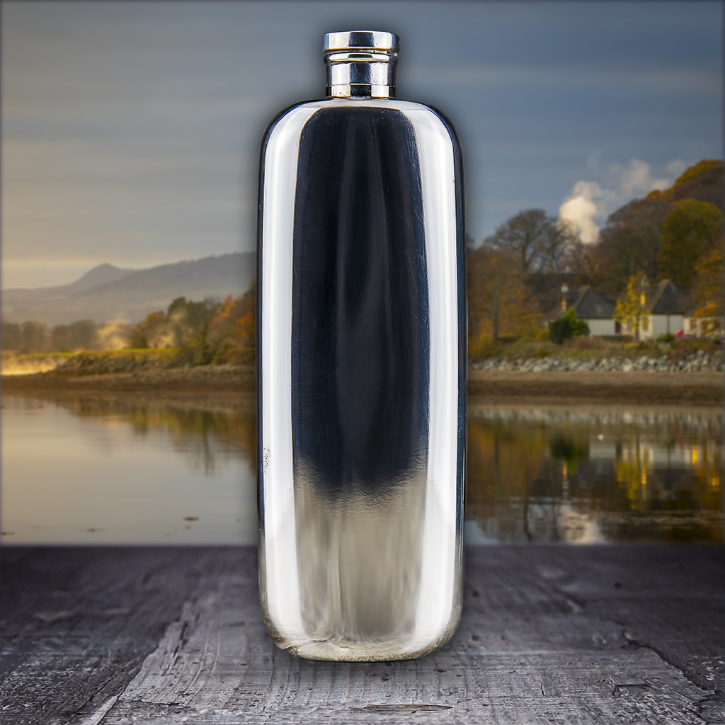 Pewter 3oz Slimline Purse Flask | Just Flask