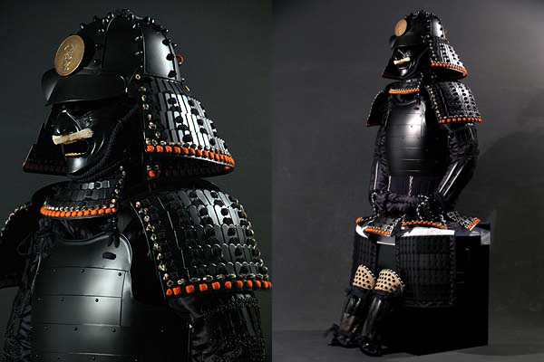 軍配付・戦国武将鎧兜甲冑（厳星兜黒鎧） | 戦国武将鎧兜甲冑の