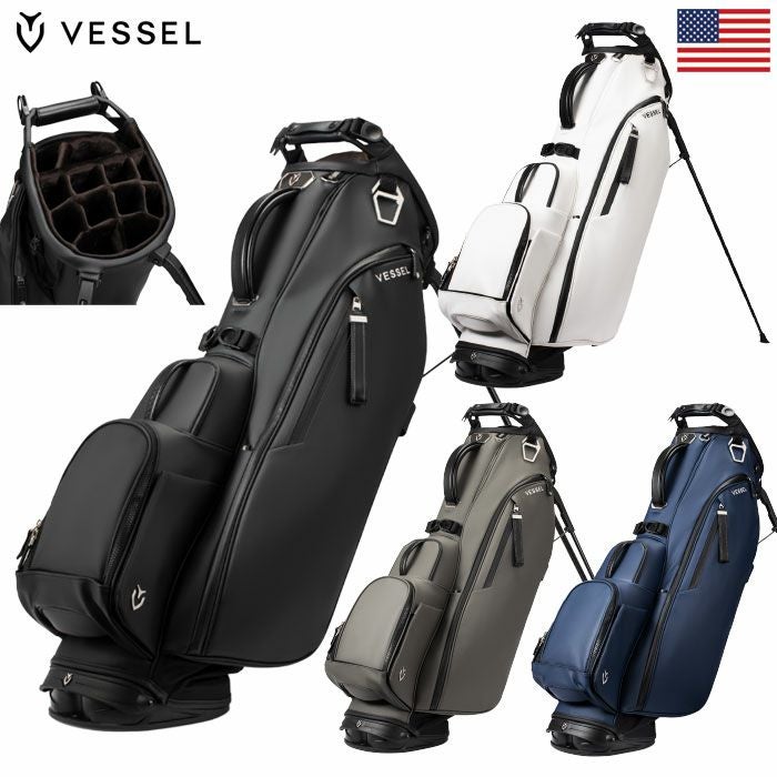 VESSEL キャディバッグ Player V Stand スタンドバッグ 14分割トップ