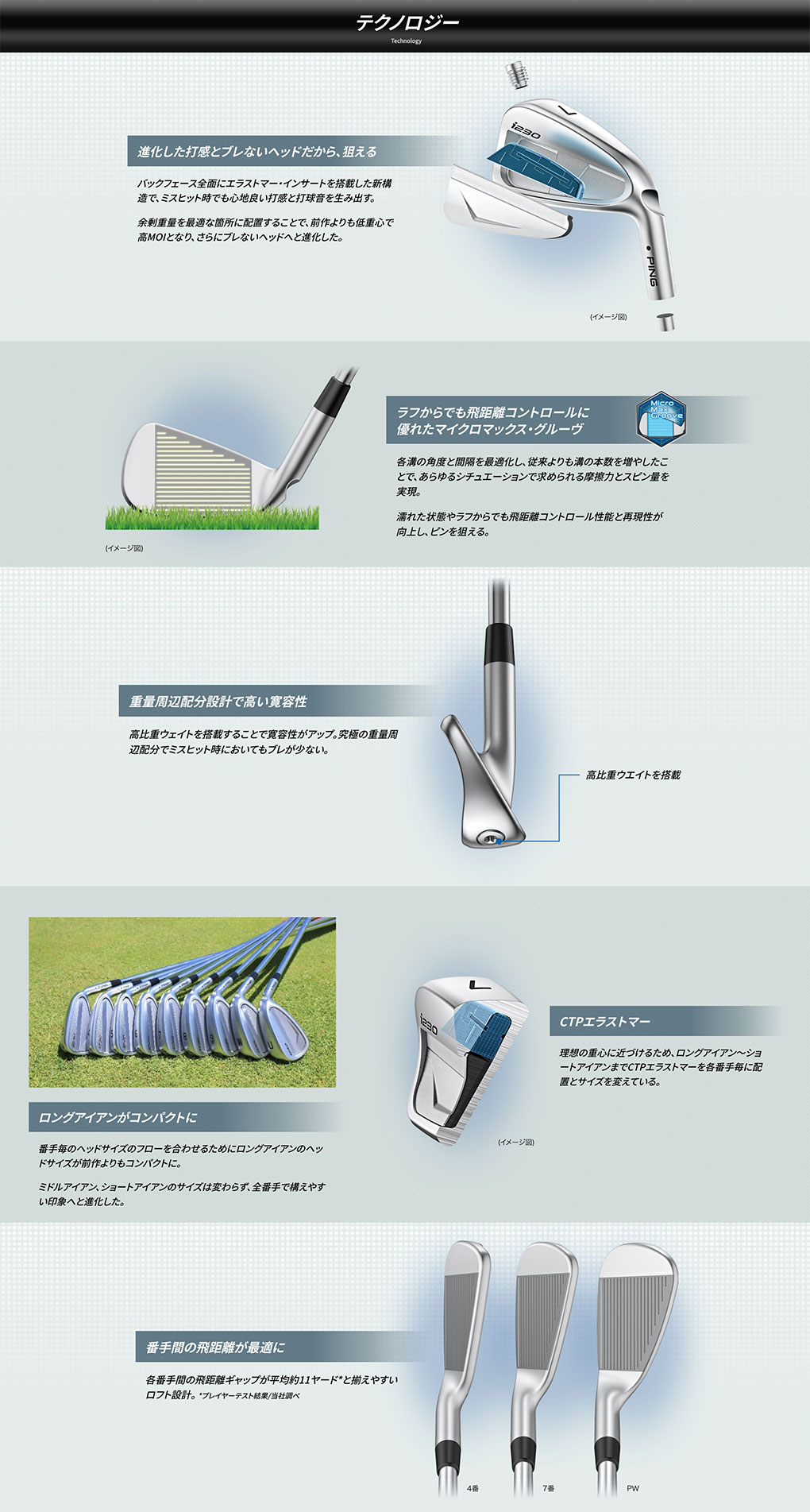 ピン PING i230 アイアン 6本セット(5-9,PW) メンズ ダイナミック