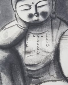 穐月明 野の佛 [F6号] | 掛軸(掛け軸)販売／表装ご依頼は掛軸いっぷく