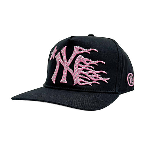 HELLSTAR NY RHINESTONE SNAPBACK PINK | KingStar