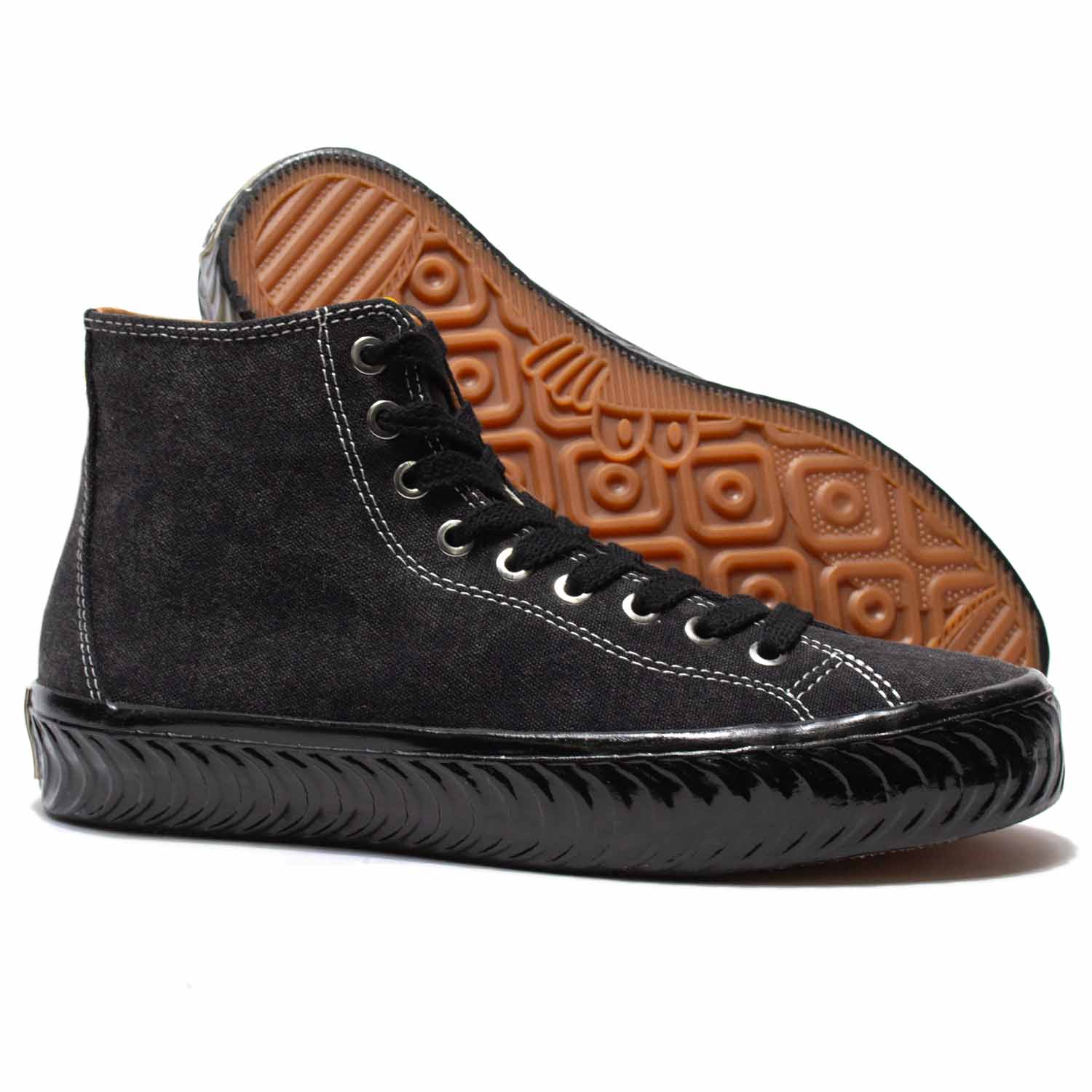 Last Resort VM003-HI Canvas Spitfire Black Skateboard Shoes | KCDC