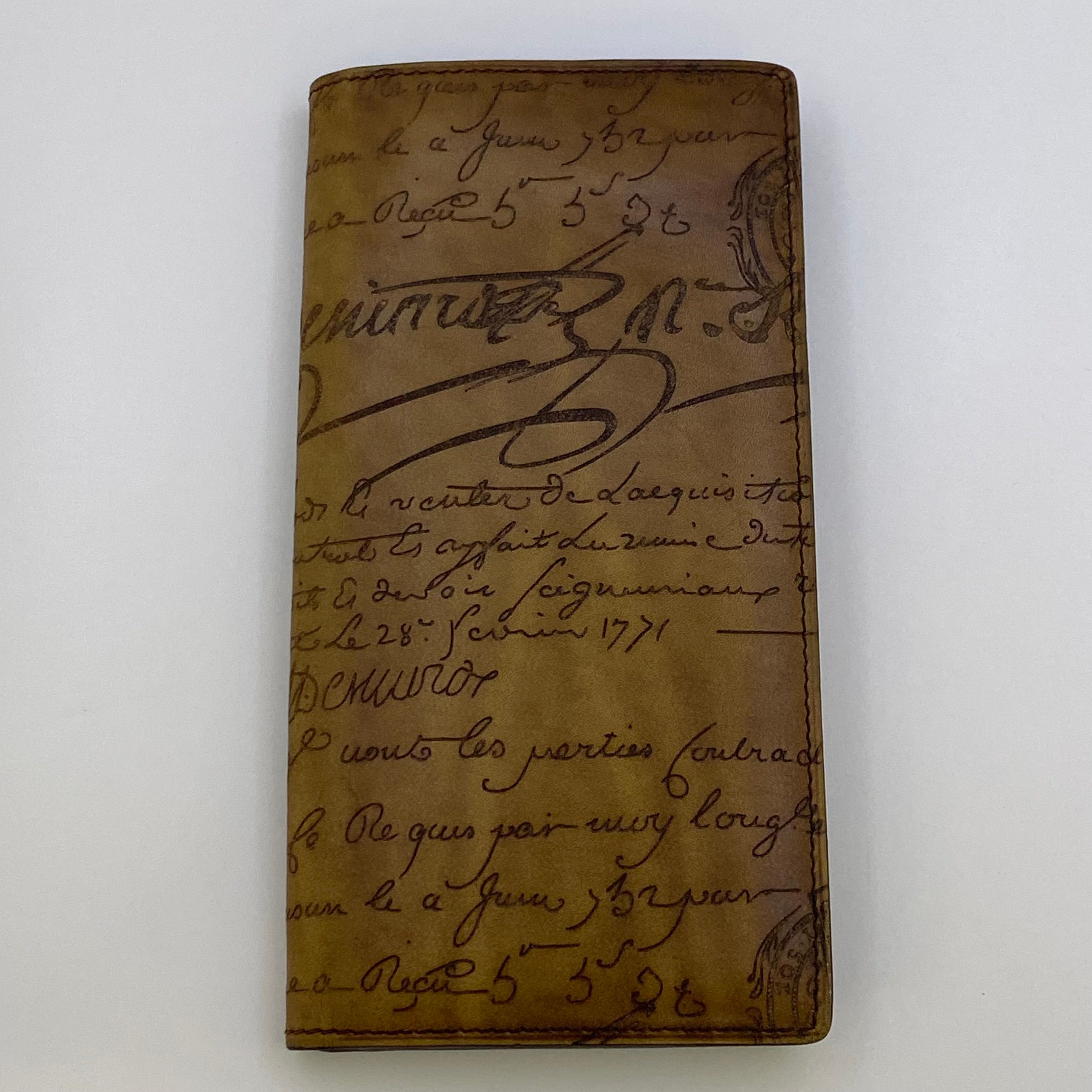 送料無料】Berluti（ベルルッティ）スクリットレザー カリグラフィー