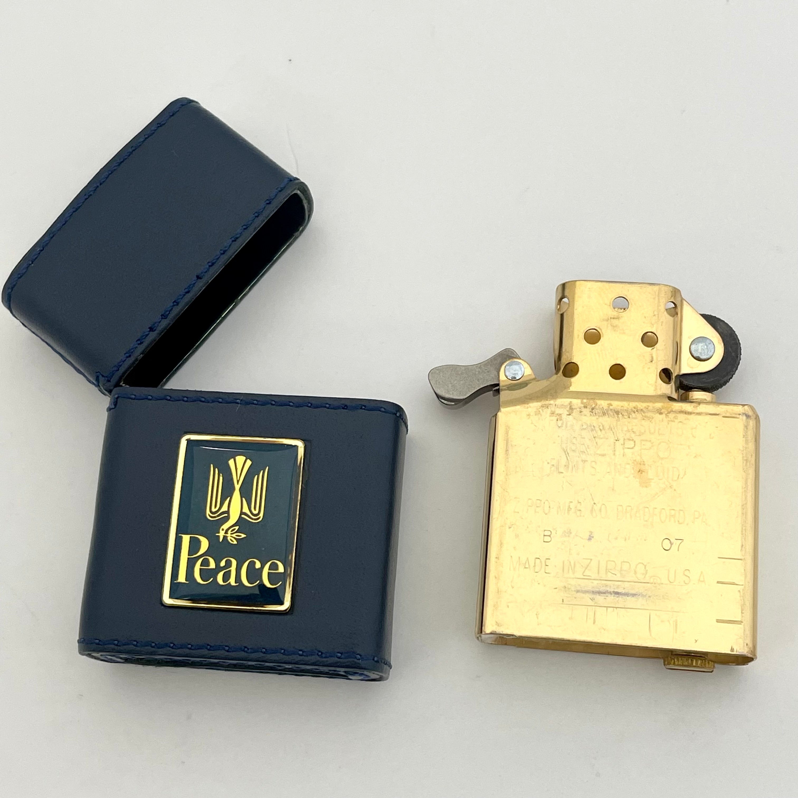送料無料】Zippo（ジッポ）懸賞品（非売品）Peaceピース オイル