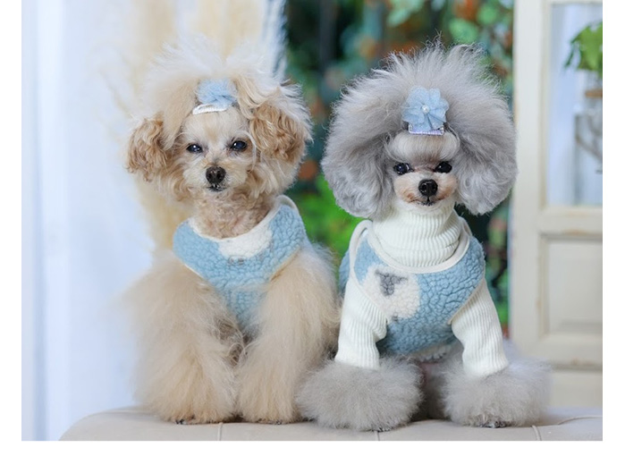 シープ＆ドッグ柄ボアベスト 可愛い小型犬の洋服通販 鎌倉ドッグ