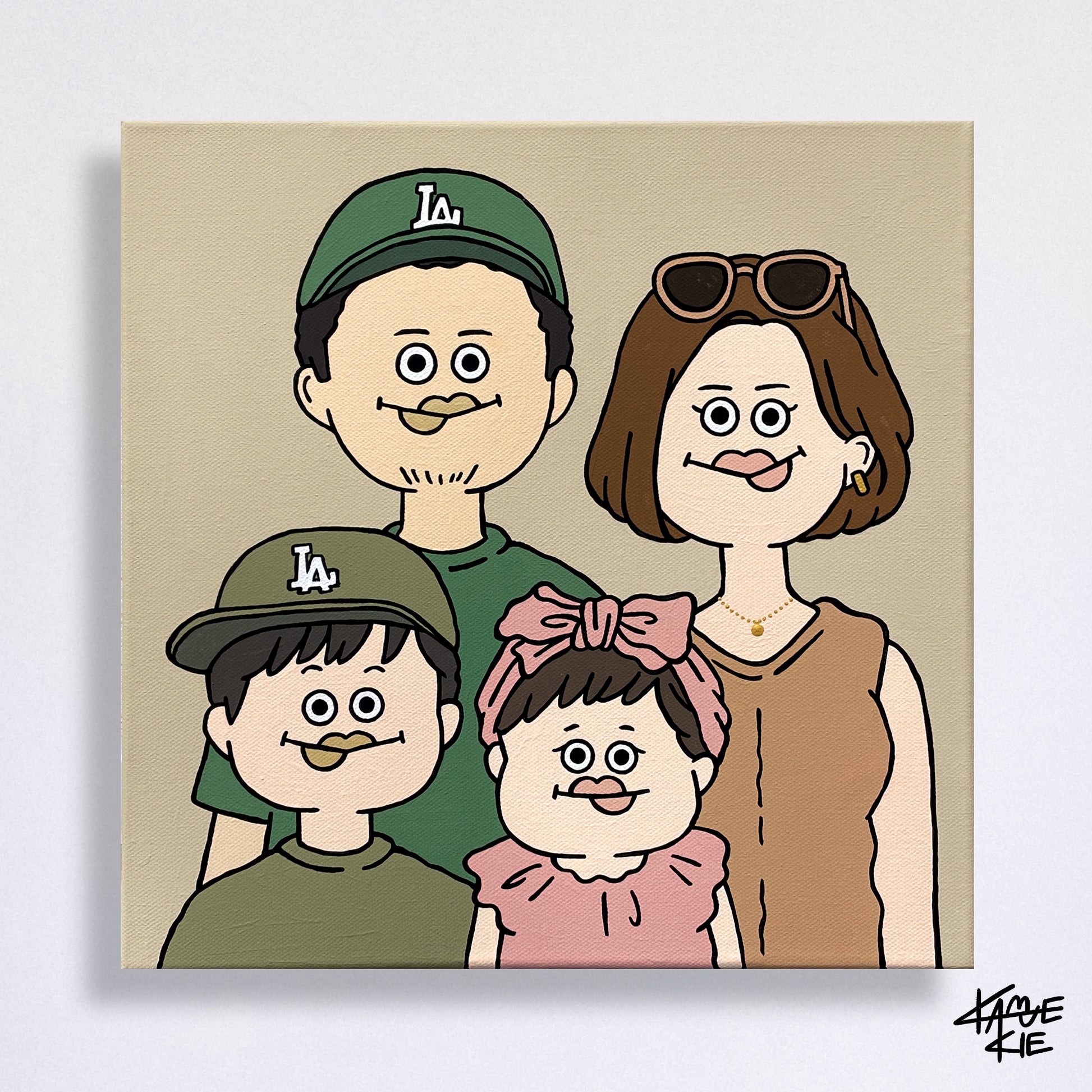 30cm】似顔絵オーダー キャンバス画（現物納品） – KAMENOCO SHOP