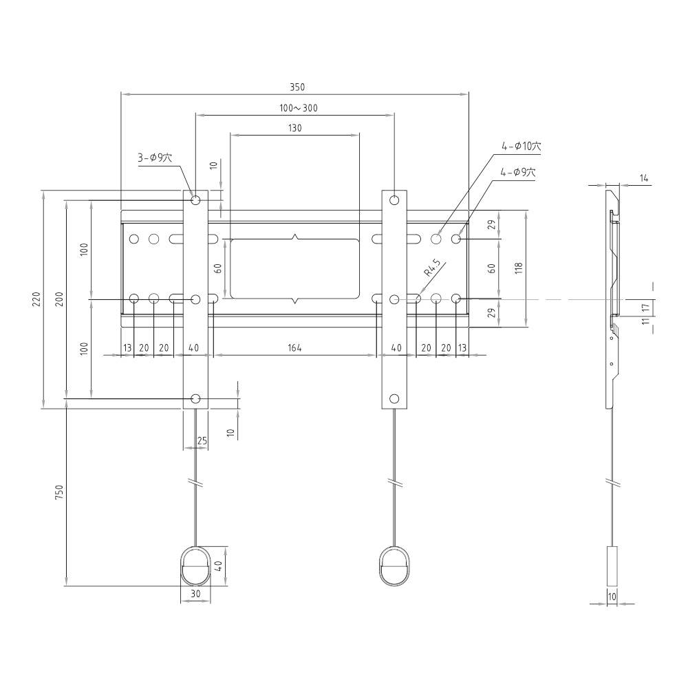 ハヤミ工産 超薄型 壁掛け金具 HAMILEX ハミレックス SH-441の購入は