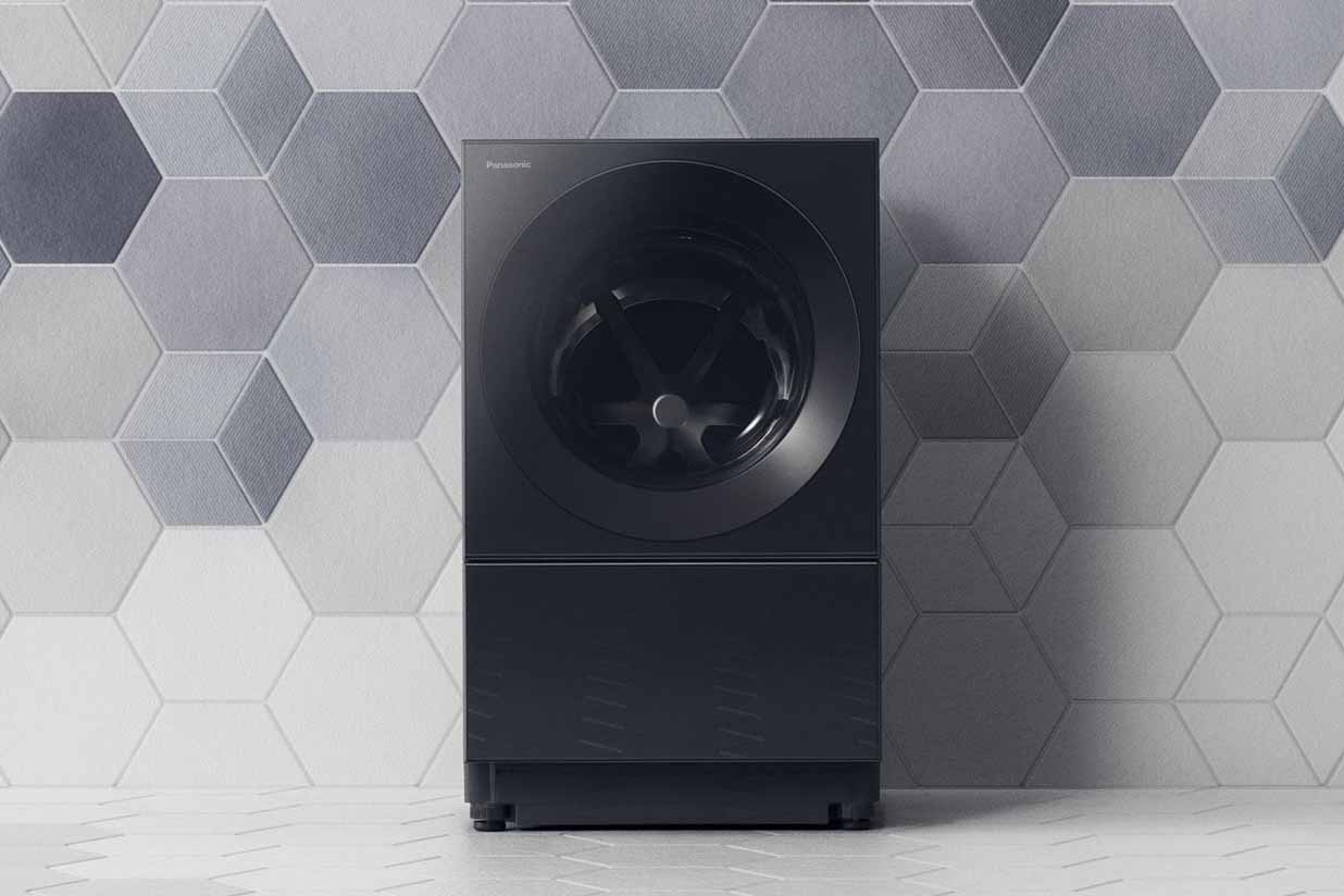 パナソニック、シックなインテリアに合う黒のドラム式洗濯機「Cuble