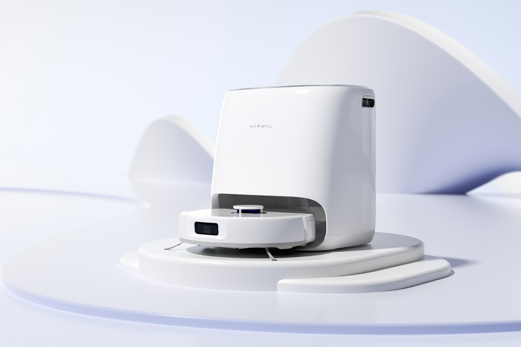 動作音静かで床の隅々までの水拭きが嬉しい! ロボット掃除機「Narwal