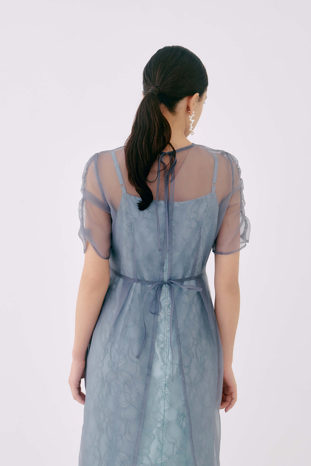 公式オンラインストア オーガンエプロンレースドレス / 100881 結婚式